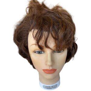 Mannequin Head Burmax Brand Sam II w/Hair and Blue Eyes 11 Inches Tall (READ)